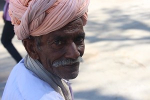 old Man with turban jodhpur